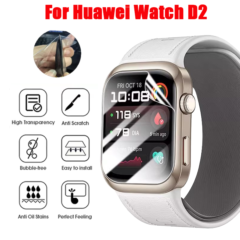 Huawei Smartwatch Accessories - TPU Hydrogelfilm voor Huawei Watch D2