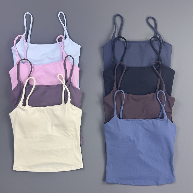 Rugged Sport Strap - Gymtop Dames Spaghettibandjes Camisole Tanktop Effen