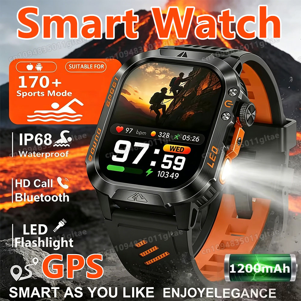 Smartwatch X12 - 2026 Nieuwe Militaire Graad Smartwatch Heren