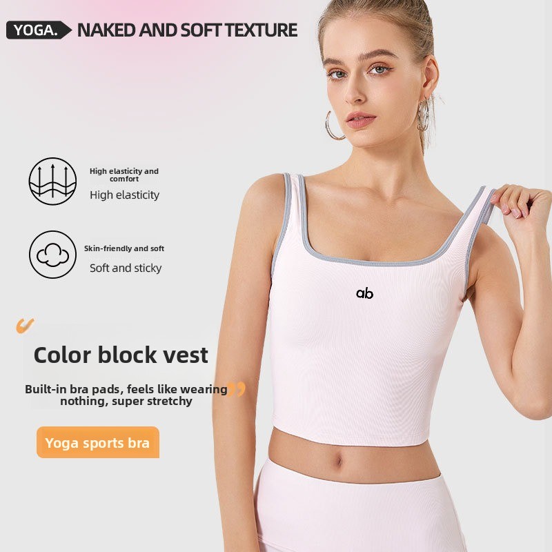 Rugged Sport Strap - Dames Zomer Geribbelde Yoga Tanktop Met