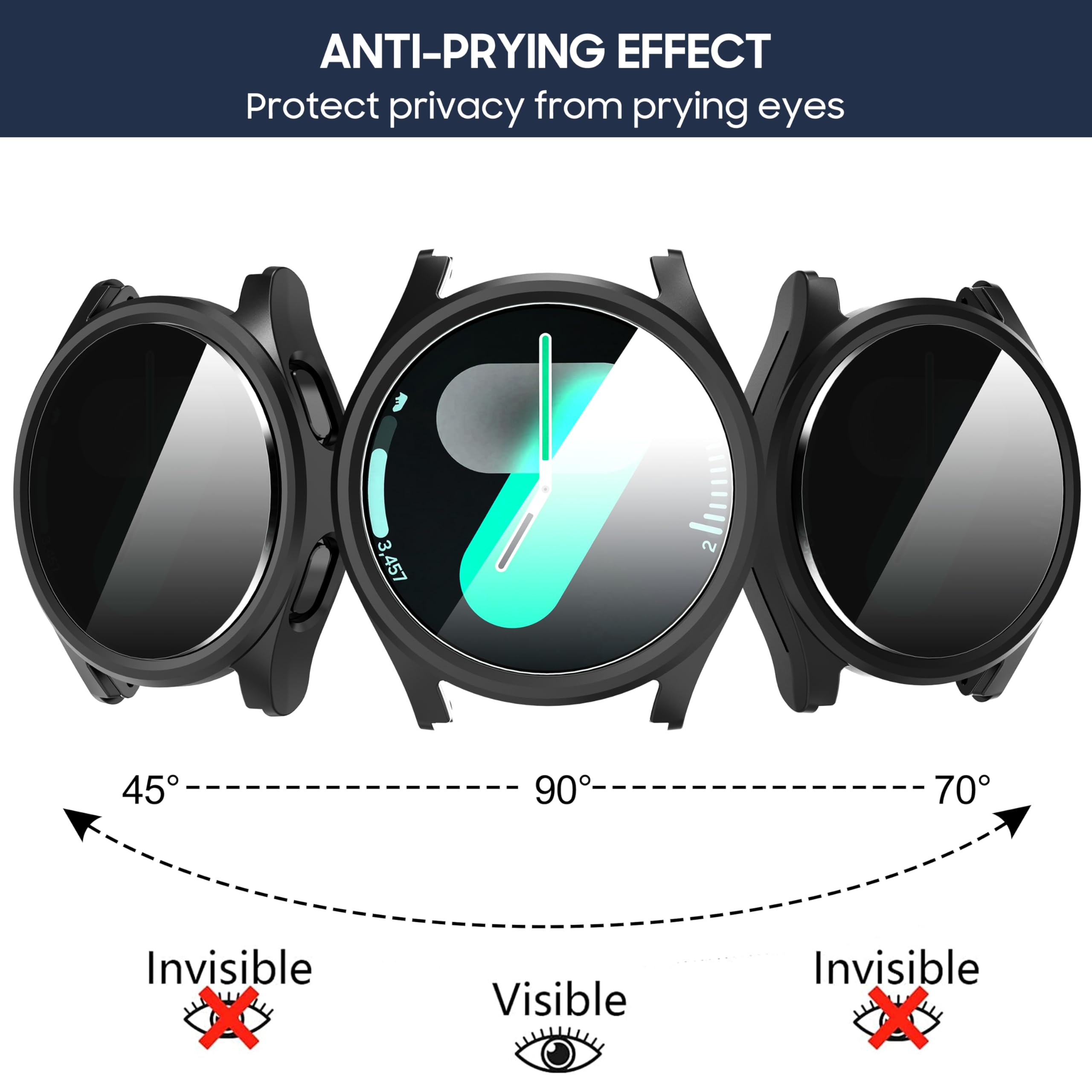Gehard glas + privacyhoes voor - Samsung Smartwatch Accessories recensie en prijs