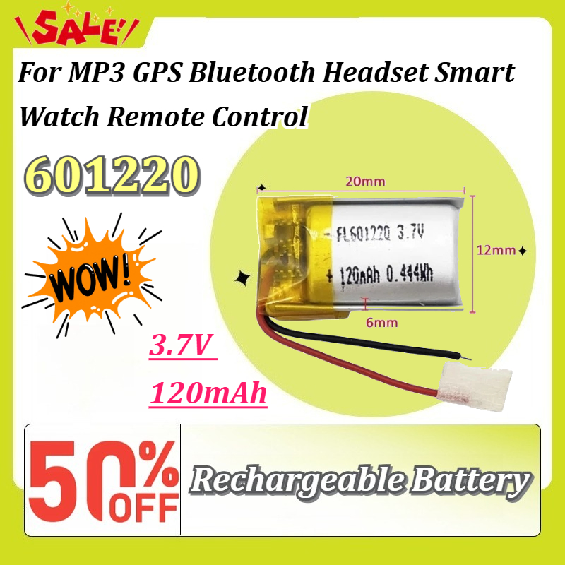 Nieuwe 3.7V 120mAh 601220 Li-P - Smartwatch Headset recensie en prijs