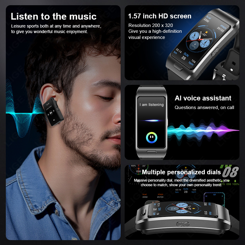 Nieuwe 2-in-1 Bluetooth-headse - Smartwatch Headset recensie en prijs