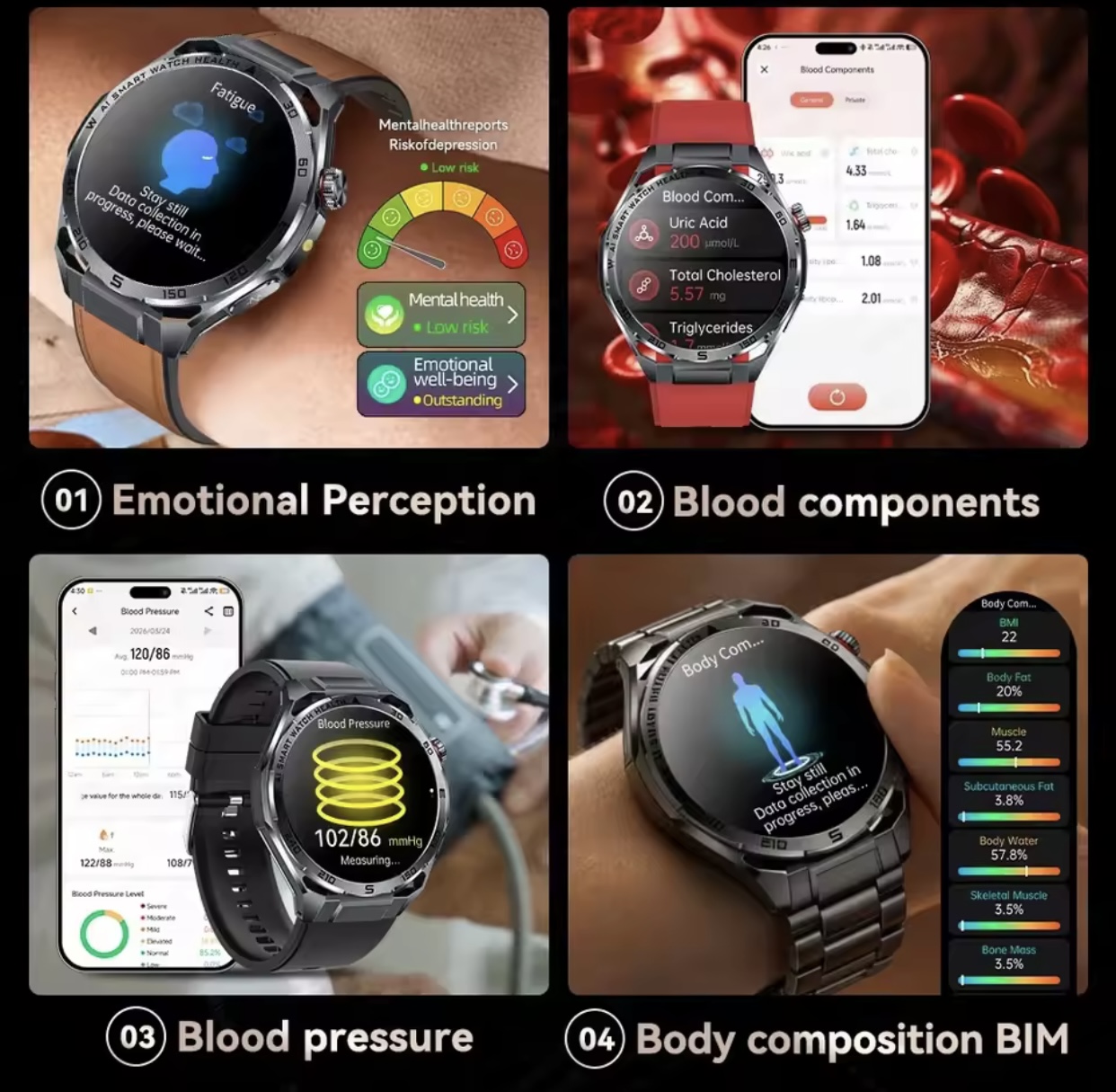 Medisch ECG-horloge 2026 AI Me - Android Smartwatch Accessories recensie en prijs