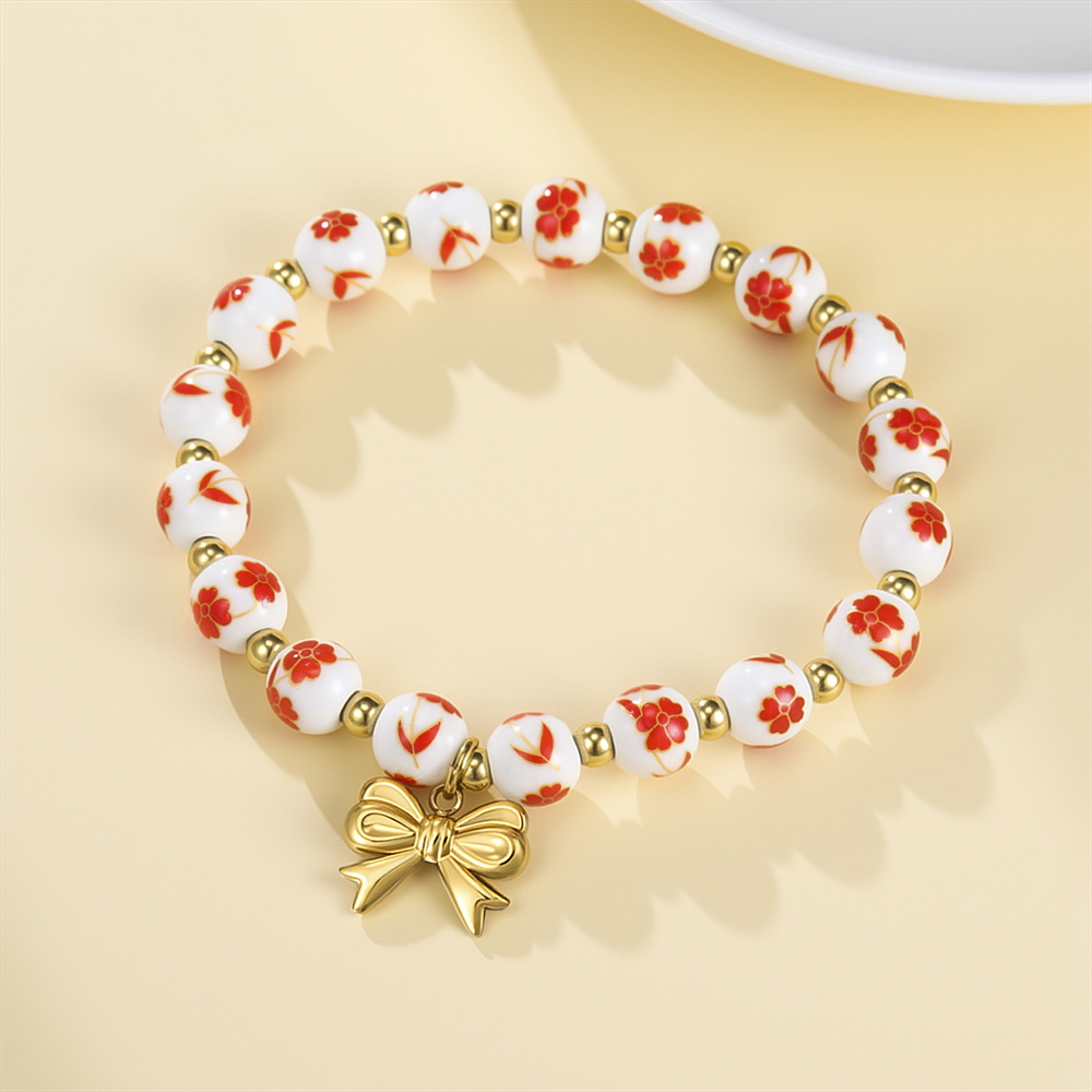 Kleurrijke keramische kralenar - Ceramic Link Bracelet recensie en prijs