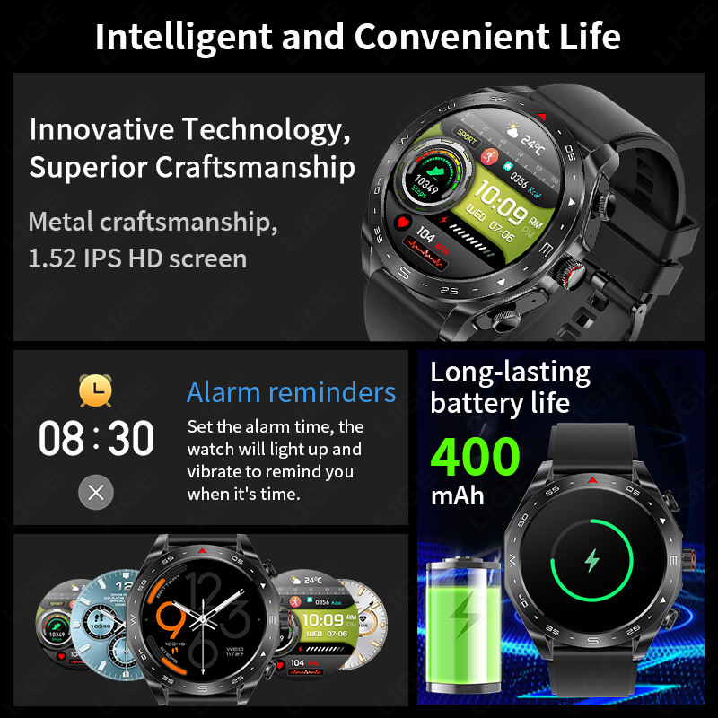 Lige Met Oordopjes Bluetooth H - Smartwatch Headset recensie en prijs