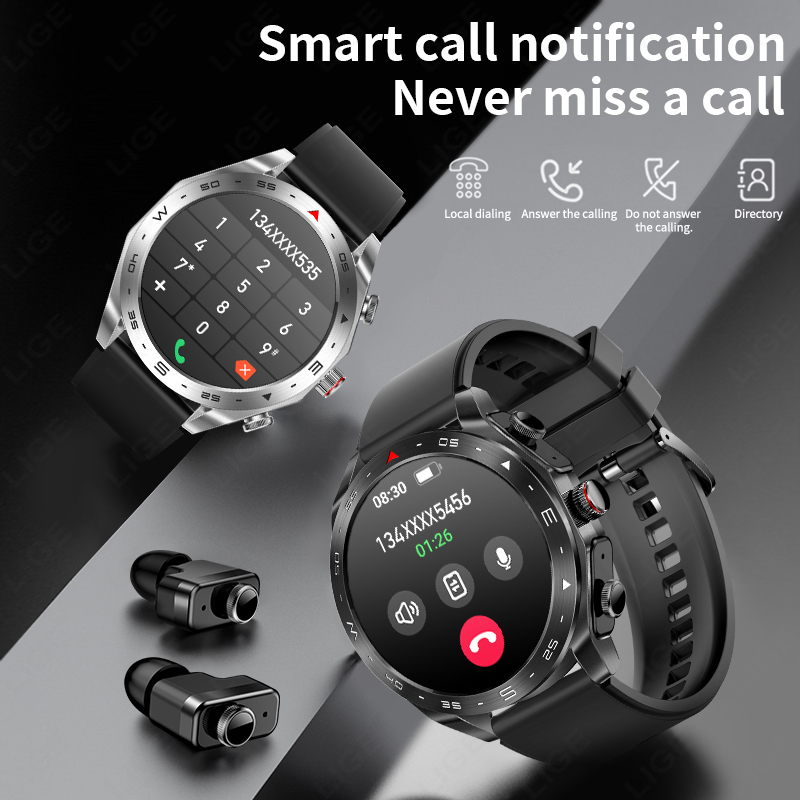 Lige Met Oordopjes Bluetooth H - Smartwatch Headset recensie en prijs